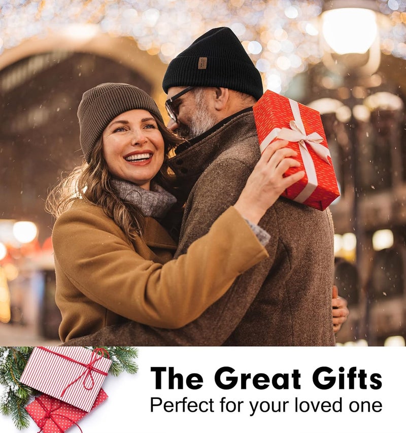 Wmcaps Winter Beanie for Men Women, Fleece Lined Beanie Soft Warm Knit Hat Ski Stocking Cuffed Cap - Image 4